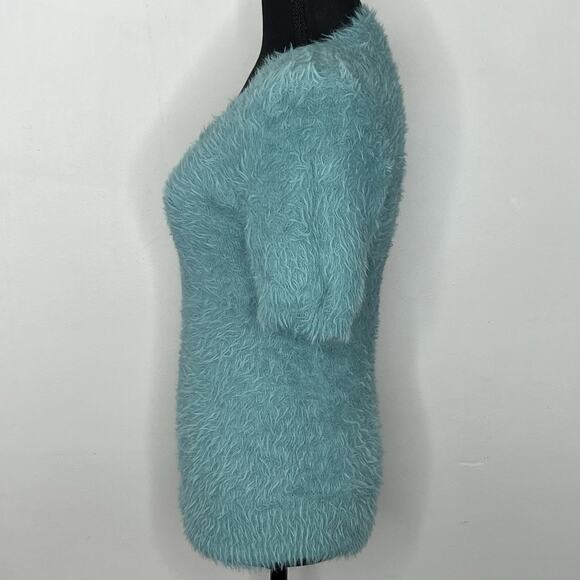 Anthropologie Isola Pullover by Knitted & Knotted Turquoise Size S - Picture 3 of 7